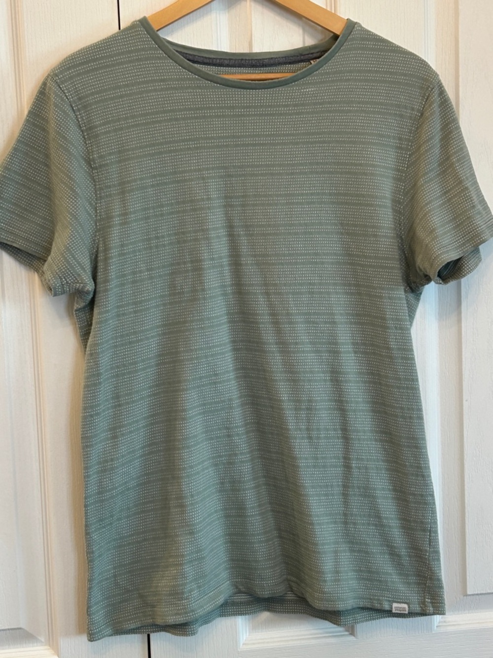 Common People 100% Cotton Crew Neck T-Shirt Sage Green Mens M